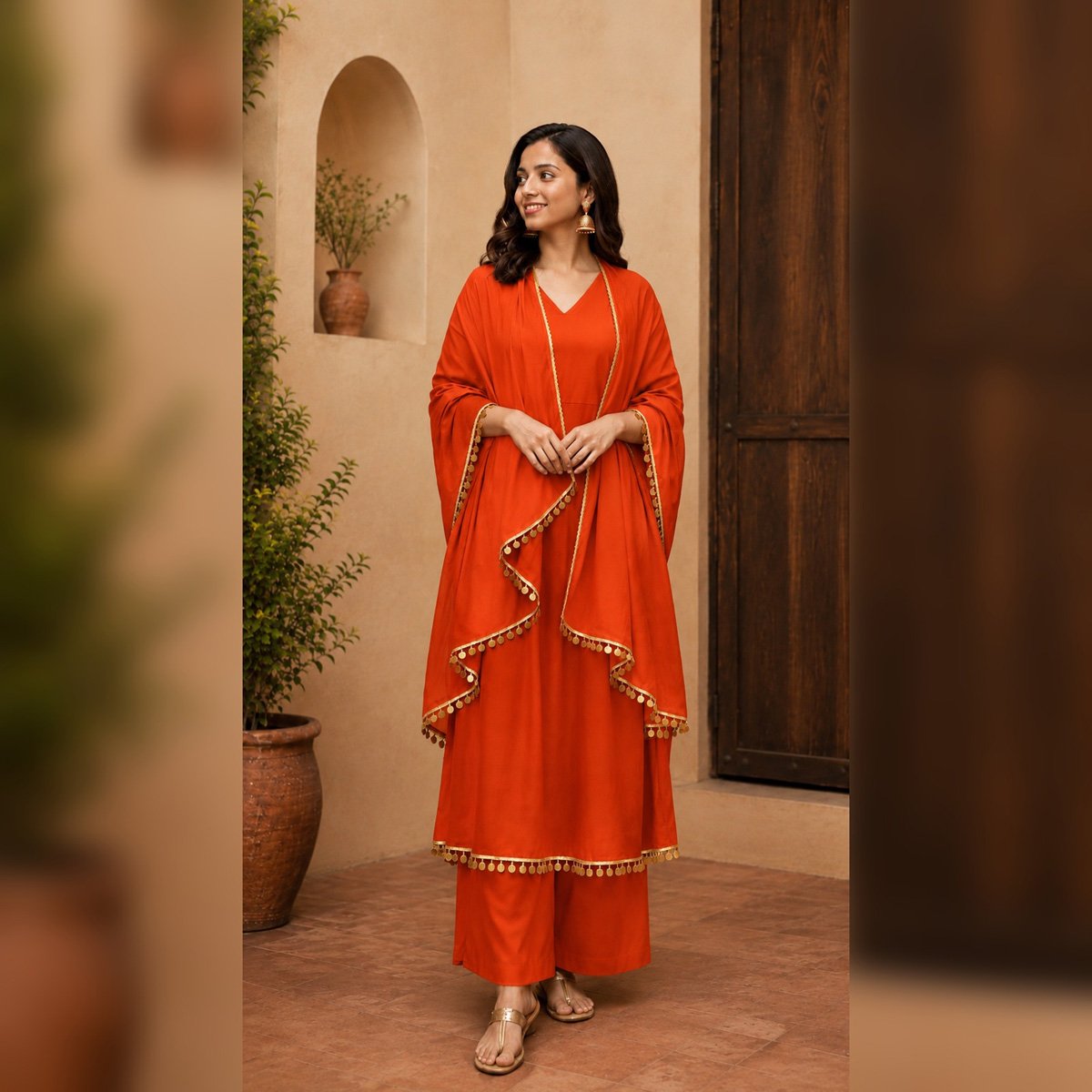 Coinlace Salwar Duppatta Set